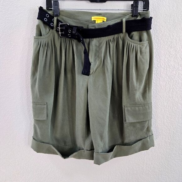Catherine MALANDRINO Safari shorts with belt size 6 S - Picture 1 of 8